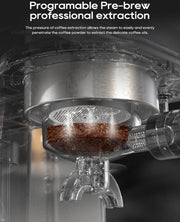 Espressomachine - Semi automatisch - Espresso machine - Mooi Italiaans design - Gebruiksvriendelijk