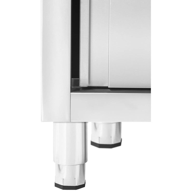 Spoelbak – Gootsteen – Wasbak – Keukenspoelbak – Horecaspoelbak – RVS – Éénbak Met Schuifdeurkast – 120x60x95 cm – Rechtszijdig