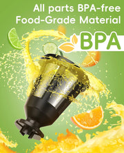 Slow juicer - Press juicer - Juice extractor - Powerful motor - 200W