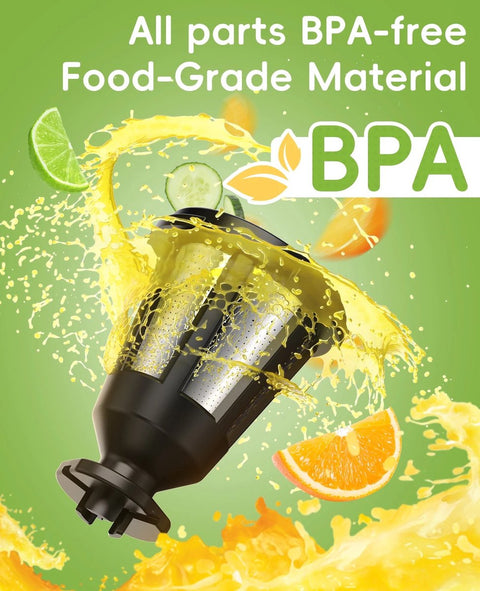 Slow juicer - Press juicer - Juice extractor - Powerful motor - 200W