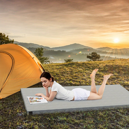 Campingmatras – Slaapmat – Slaapmatje – Matras – Mat – 42D Memory Foam – Anti-Slip Onderzijde – Opvouwbaar – Inclusief Draagtas