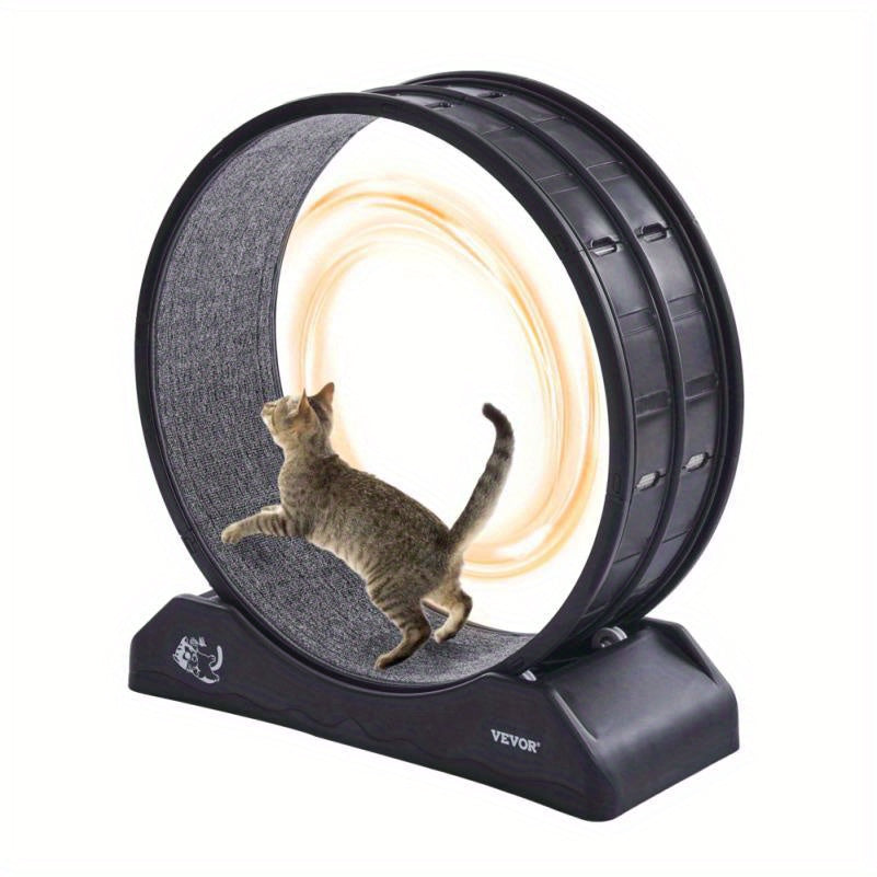 Renrad Voor Katten – Kattenwiel – Loopwiel Kat – Kat Looprad – Kat Fitnessapparaat – Extra Groot 80 cm – Duurzaam Acryl Met Antislip