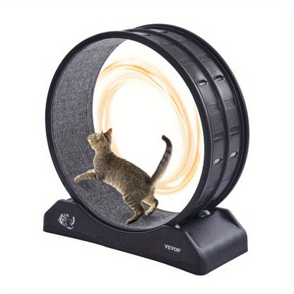 Renrad Voor Katten – Kattenwiel – Loopwiel Kat – Kat Looprad – Kat Fitnessapparaat – Extra Groot 80 cm – Duurzaam Acryl Met Antislip