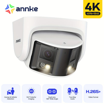 Beveiligingscamera – Bewakingscamera – Surveillancesysteem – Domecamera – Turret Camera – 2 Stuks – 5MP Slimme AI Detectie – Gekleurd Nachtzicht met Microfoon