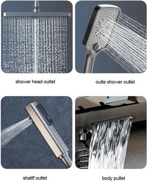 Thermostaat Doucheset - Regendouche - Douchekop - Douchestang - Douche Set - Douche Stang