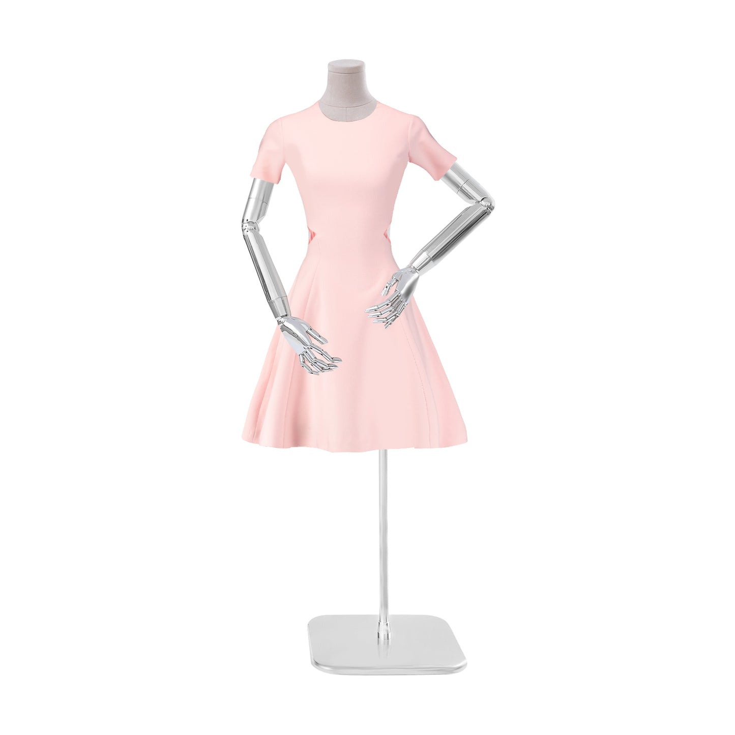 Female Dress Form Display, Clothing Store Female Dress Display Props, Adjustable Height Clothing Form