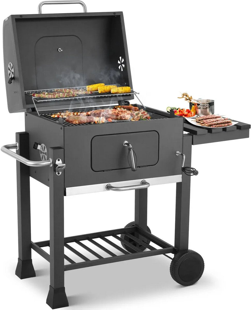 BBQ - houtskool grill wagen - barbecue - barbecues - barbeque - barbecue houtskool - tuin - zomer - gezin