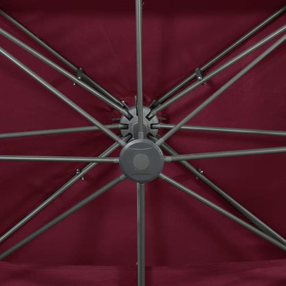 Zweefparasol – Hangparasol – Parasol Met Voet – Tuinparasol – Aluminium Constructie – 400x300 Cm – 360 Graden Draaibaar