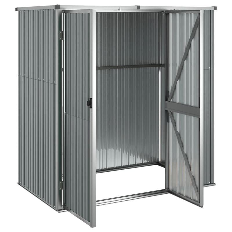 Tuinhuisje – Tuinschuur – Berging – Tuinberging – Tuinopslag – Metaal – Grijs – Weerbestendig – 161x89x161 cm – Stevig en Ruim