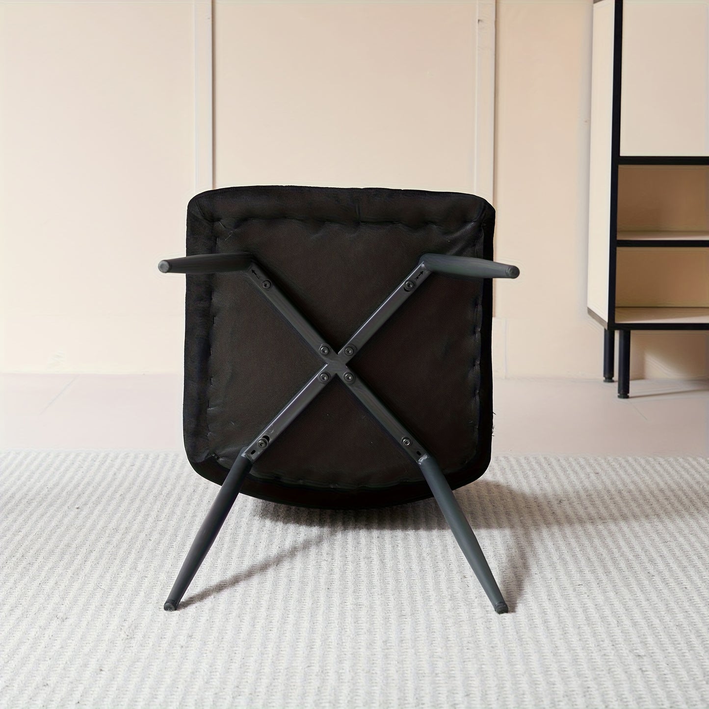 Eetkamerstoelen – Dining Stoelen – Keukenstoelen – Stoelen Set – Armless Stoelen – Grijs Velvet – Ergonomisch Ontwerp – Metalen Poten