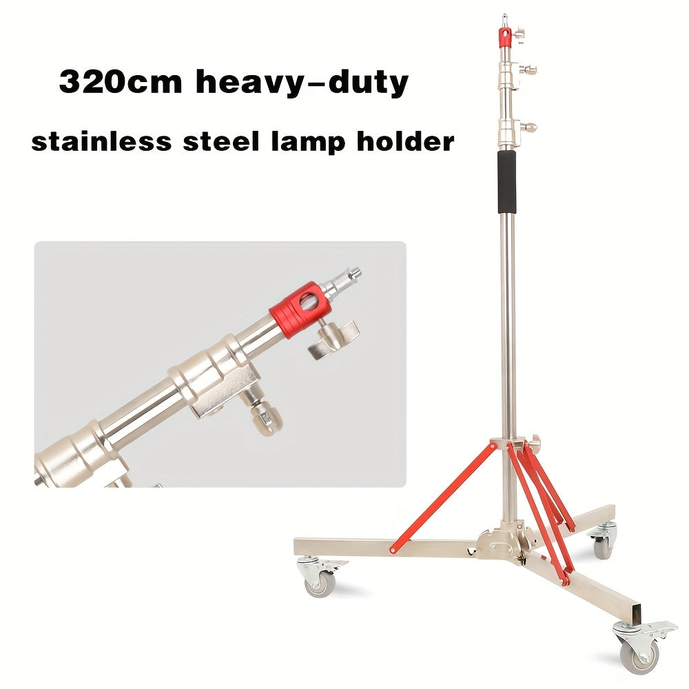 Extra Hoog Statief – Tripod – Lichtstatief – Camerastatief – Telefoonstatief – Metalen Constructie – Maximale Hoogte 320 cm