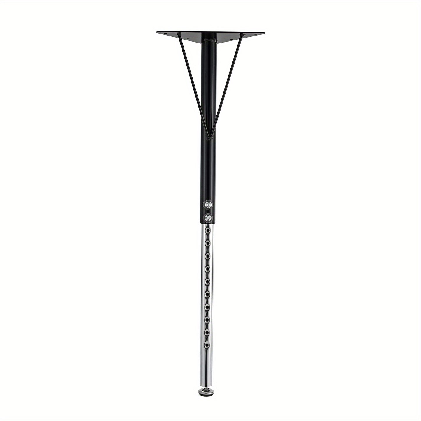 Verstelbare Tafelpoten – Tafelpoten Met Verstelbare Hoogte – Meubelpoten – Bureau Poten – Eettafel Poten – Zwarte Metalen Constructie – Verstelbaar 44,5-73,5 cm – Antislip Rubber Voetjes – Stevig Tot 300 kg