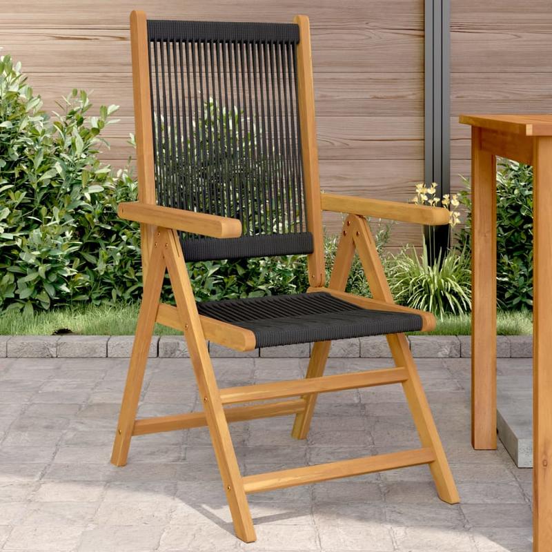 Inklapbare Tuinstoelen – Klapstoelen – Buitenstoelen – Campingstoelen – Visstoelen – Massief Acaciahout – Stevig Polypropyleen