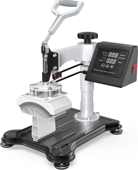 MP-3881 8-in-1 hittepersmachine, 30 oz grote capaciteit, verwarming met dubbele buis, nauwkeurige digitale bediening, 360 ° draaibaar
