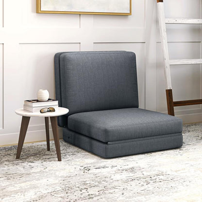 Bedbank – Slaapbank – 3-in-1 Bank – Logeerbed – Sofa – Opvouwbaar – Donkergrijs Fluweel – Stevig Frame tot 240 kg