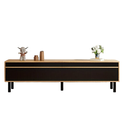 TV Meubel – TV Kast – TV Rek – TV Stand – TV Console – Modern Design – Kabelmanagement – Zwarte Poten – Houtafwerking – Geschikt Voor Alle TV Maten – Duurzaam & Eenvoudig In Te Richten