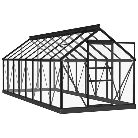 Kasje – Tuinkas – Plantenkas – Glazen Kas – Kweekkas – 155 x 298 x 191 cm – Aluminium Frame – UV-bestendig Glas