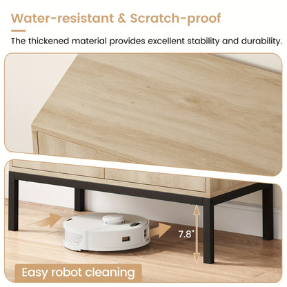 Buffetkast – Dressoir – Sidetable – Opbergkast – Kast – Rustiek – Verstelbare Planken – Hoogwaardige MDF Constructie