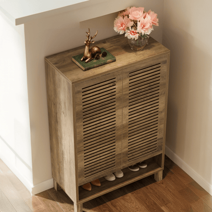 Schoenenkast – Schoenopberger – Schoenrek – Schoenmeubel – Schoenkastje – Modern Design – 6 Planken Natuurlijk Eikenhout Look