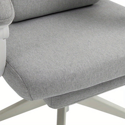 Bureaustoel – Gamingstoel – Office Chair – Draaistoel – Computerstoel – Verstelbare zithoogte 62-68 cm – Ergonomische lendensteun en hoofdsteun – Duurzaam polyester schuim – 5-wielensysteem voor optimale mobiliteit