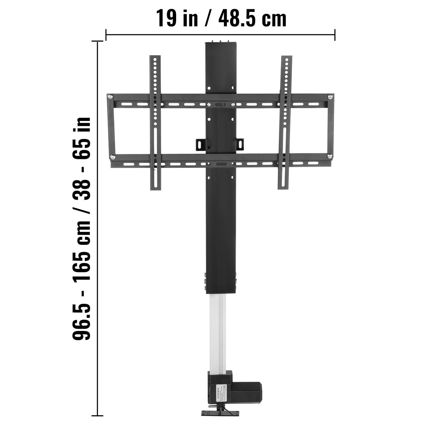 TV Lift – Elektrische TV Beugel – Motorlift – Verstelbare TV Houder – Motorische TV Lift – Aluminium Constructie – Hoogte Verstelbaar 70 cm