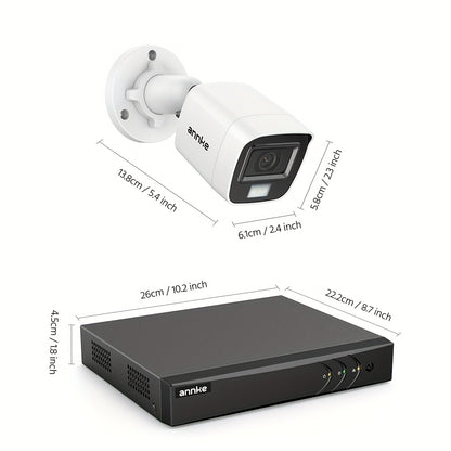 Complete Bewakingsset – Beveiligingssysteem – CCTV Camera Set – Analoge Camera’s – Surveillance Kit – 4TB HDD – Human/Vehicle Detection – Real-time E-mailalerts