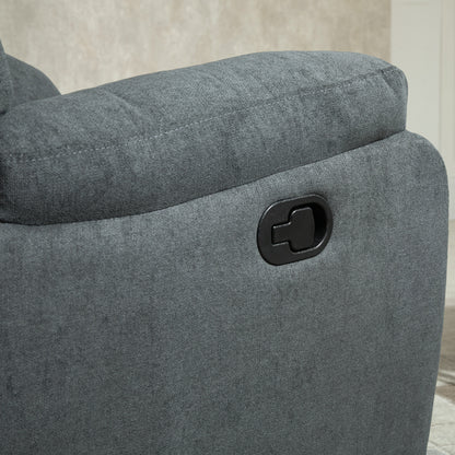 Relaxfauteuil – Fauteuil – Lounge Stoel – Sleeper Chair – TV Stoel – Ergonomisch Ontwerp – Hoogwaardig Schuim – Grijs Linnen