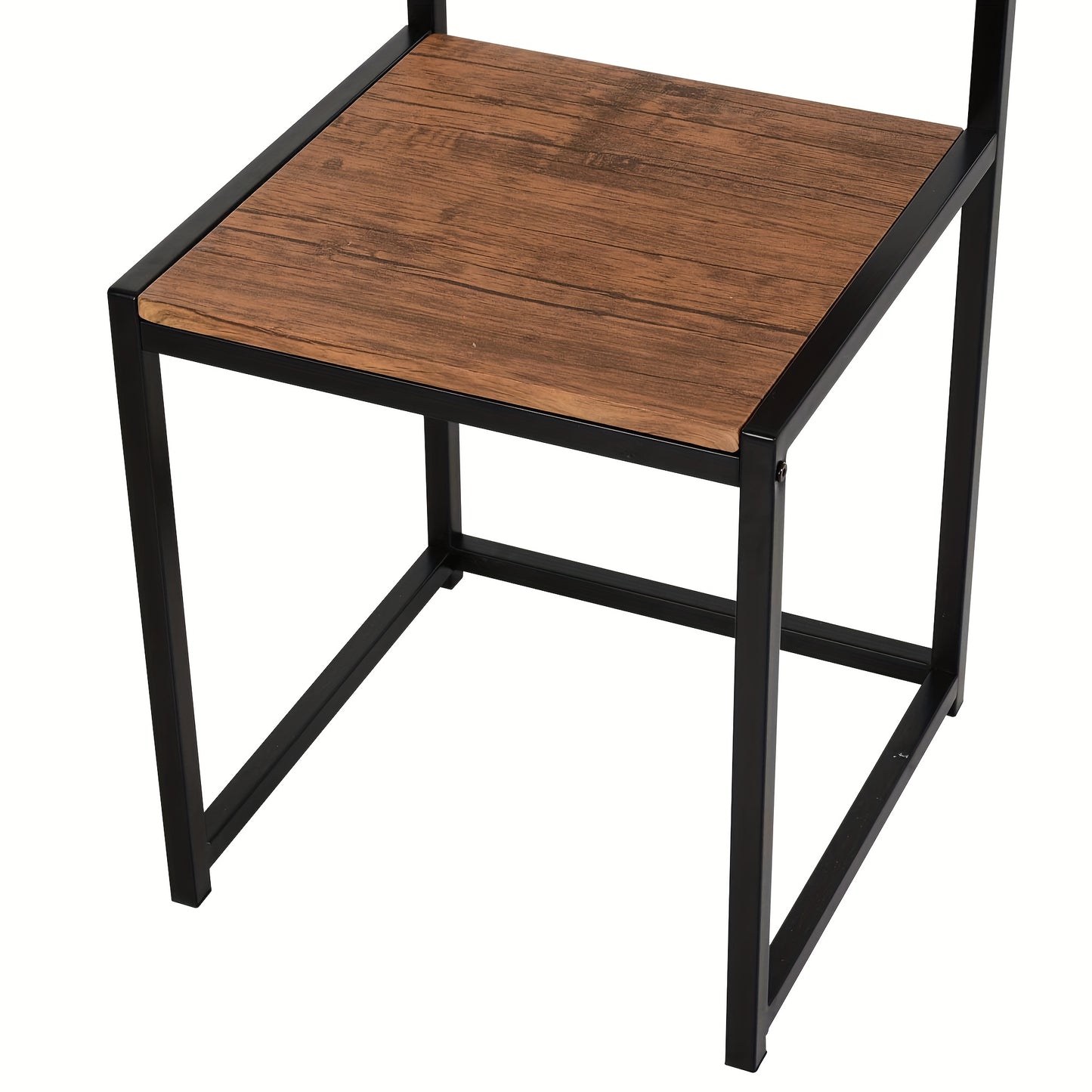 Eetkamerset – Eettafel met 2 Stoelen – 3-Delige Set – Keukentafelset – Woonkamermeubilair – Natuurlijke Kleur – Compact Formaat – Duurzaam Metaal