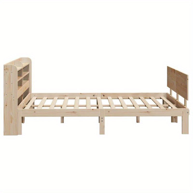 Bedframe – Bedombouw – Ledikant – Slaapbank – Eenpersoonsbed – Massief Dennenhout – 120x200 cm – Eenvoudig Demonteerbaar