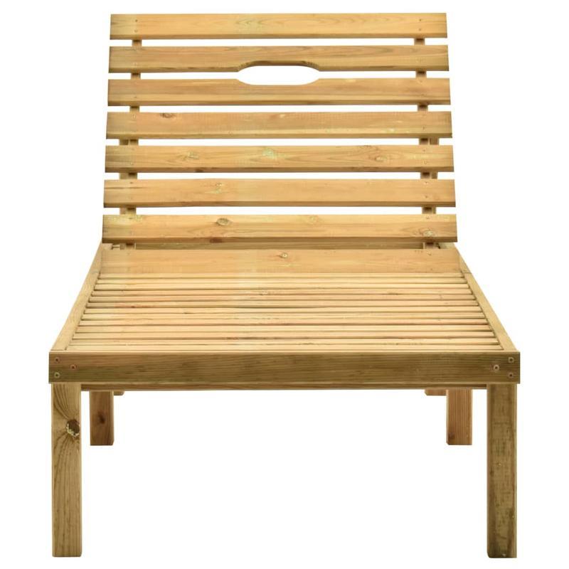 Zonne-Lounger – Ligstoel – Ligbed - Tuinstoel – Balkonstoel – Strandstoel – Geïmpregneerd Houten Frame – Ergonomisch Design