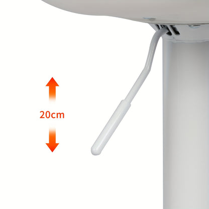 Barstoel – Barkruk – Barstoelen – Keukenstoel – Kruk – Set van 4 – Verstelbare Zithoogte 55-75 cm – PU-leer Bekleding met 360° Draaibare Zitting