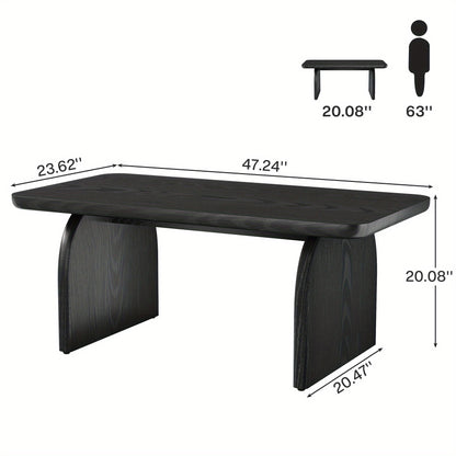 Salontafel – Woonkamertafel – Koffietafel – Bijzettafel – Tafel – Ruimtebesparend Design – Stevige Houtconstructie – 47 Inch – Rustieke Bruine Afwerking