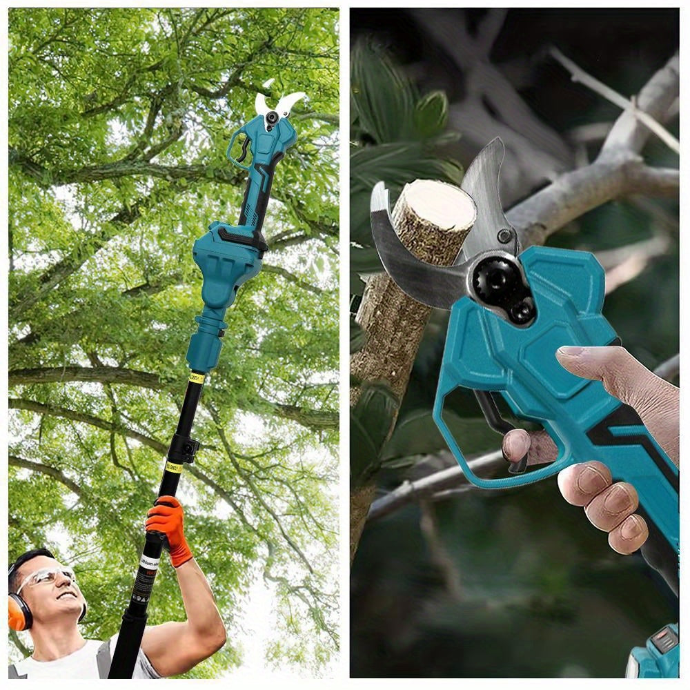 Elektrische Snoeischaar – Draadloze Snoeischaar – Tuinschaar – Snoeigereedschap – 1300 mAh Accu – Roestvrijstalen Messen – Verlengstok 2,5 Meter - met 1 batterij