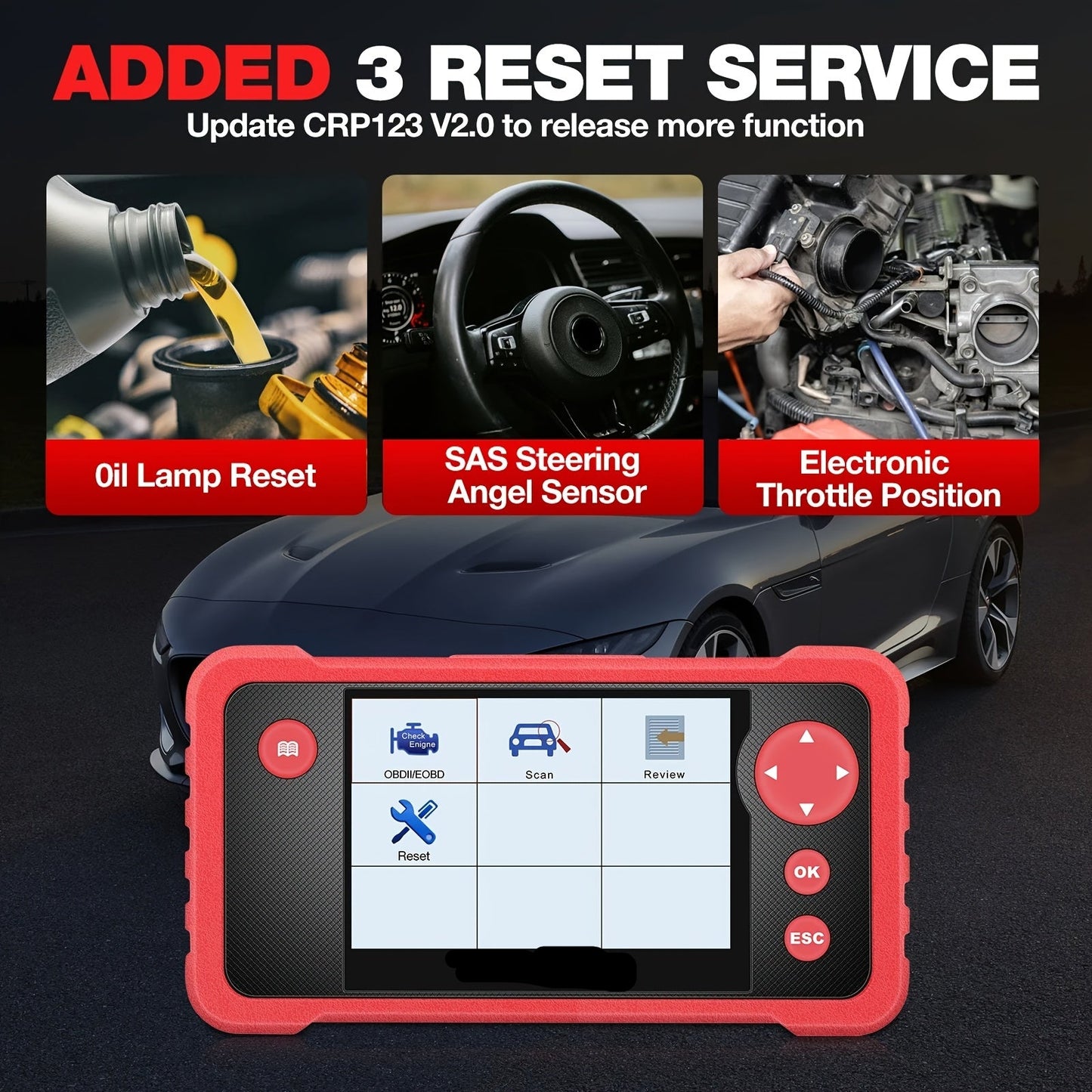 OBD2 Uitlezer – OBD2 Scanner – Auto Diagnose Tool – Foutcode Uitlezer – Motorstoringen Uitlezen – 5-Inch Touchscreen – Wifi Updates