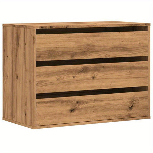 Massief Houten Ladenkast – Opbergkast – Ladekast – Sideboard – Dressoir – Compact 80x41x58 cm – Natuurlijk Hout Bruin