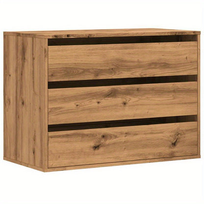 Dressoir – Ladekast – Opbergkast – Kast – Kastenmeubel – Massief Hout Lichtbruin – 5 Lades Met Soepele Rails – Robuuste Stevige Poten – 80x41x58 cm