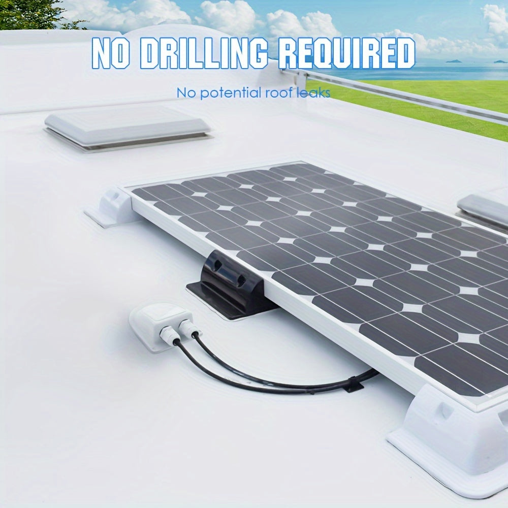 Zonnepanelen Set Camping – Zonne-Energiesysteem – Zonnepaneel Kit – Off-Grid Stroom – Camper Zonnepaneel Set – 400W Totaal Vermogen – 40A Mppt Laadregelaar Included