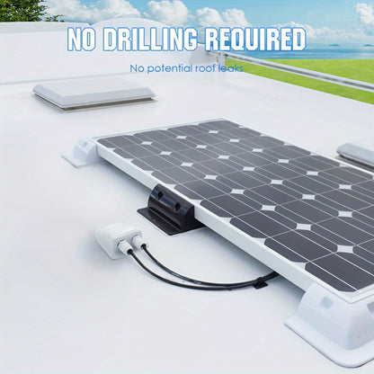Zonnepanelen Set Camping – Zonne-Energiesysteem – Zonnepaneel Kit – Off-Grid Stroom – Camper Zonnepaneel Set – 400W Totaal Vermogen – 40A Mppt Laadregelaar Included