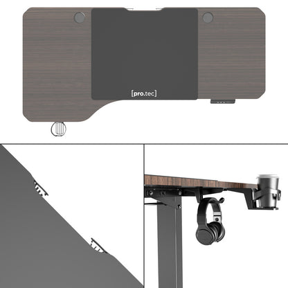 Bureau Elektrisch Verstelbaar – Zit Sta Bureau – Werkplek Meubel – Stevig Tafel – Verstelbare Werktafel – Met Geheugenfunctie – 160x75 cm Aluminium Frame – Draagkracht 80 kg