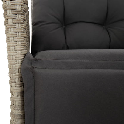 Loungebank – Tuinbank – Loungeset – Tuinmeubel – Balkonbank – 8 Persoons – Weerbestendig PE-Rattan – Verstelbare Rugleuningen
