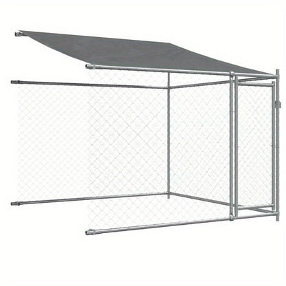Hondenhok – Hondenhuis – Hondenkennel – Hondenhuisje – Hondenverblijf – Gegalvaniseerd Staal – Weerbestendig Met Dak En Deuren – 80x20x20 cm
