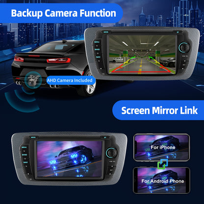 Autoradio – Auto Stereo – Multimedia Speler – Navigatiesysteem – In-Dash Unit – Android 14 – 7 Inch Touchscreen – 2GB RAM 64GB opslag – Draadloos CarPlay & Android Auto – AHD Achteruitrijcamera & DVR