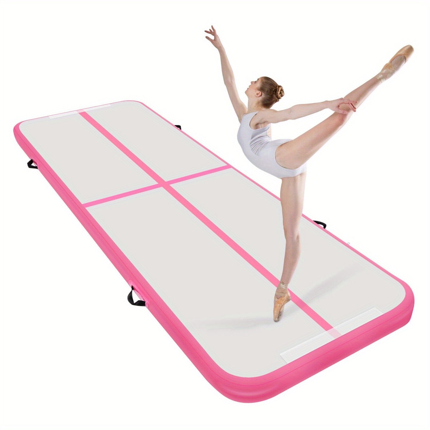 Luchtmatras – Opblaasbare Gymnastiekmat – Yogamat – Trainingsmat – Fitnessmat – 3 Meter Lang – Duurzaam PVC