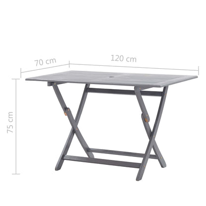 Vidaxl 5/7X Solid Acacia Wooden Garden Set Grey Terrace Set With/Without Armrest
