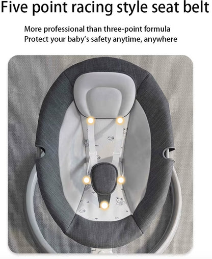 Elektrische Wipstoel - Wipstoel - Babystoel - Baby Swing - Schommelstoel - Elektrisch - Afstandsbediening - Bluetooth voor muziek - Roze