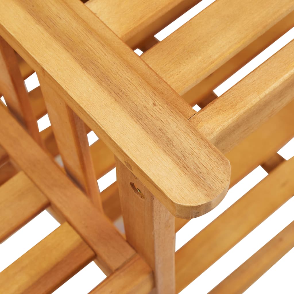 Tuinstoelen – Bistro Stoelen – Terrasstoelen – Houten Stoelen – Stoel Set – Massief Acaciahout – Compact Formaat 159x61x92 cm