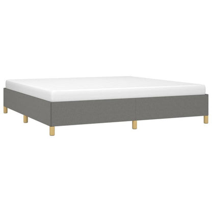 Bed frame without Mattress Grigio Scuro 200x200cm Tissue Practical, removable, suitable for all seasons, Bedroom Furniture, Home Decor, Modern Bedroom, Minimalist Style, Easy Assembly, Durable Material, Queen Size Bed, Slatte