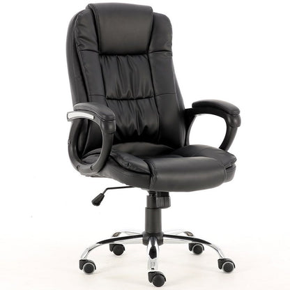 Bureaustoel – Draaistoel – Office Chair – Gamingstoel – Kantoorstoel – Verstelbare Hoogte – Vergrendelbare Kantelfunctie – Zwarte Rubber Wieltjes