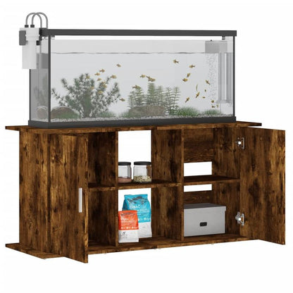 Aquariumstandaard – Visbakstandaard – Aquariummeubel – Aquariumtafel – Aquarium Onderstel – Heavy-Duty Geperst Hout – Ruime Afmeting 121x41x58 cm – Stabiel Rookeiken Design
