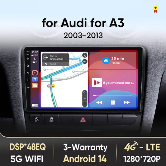 Multimedia Speler – Autoradio – Smart Radio – Android Auto – 2-DIN Systeem – 9 Inch IPS Scherm – Wi-Fi & 4G Verbinding